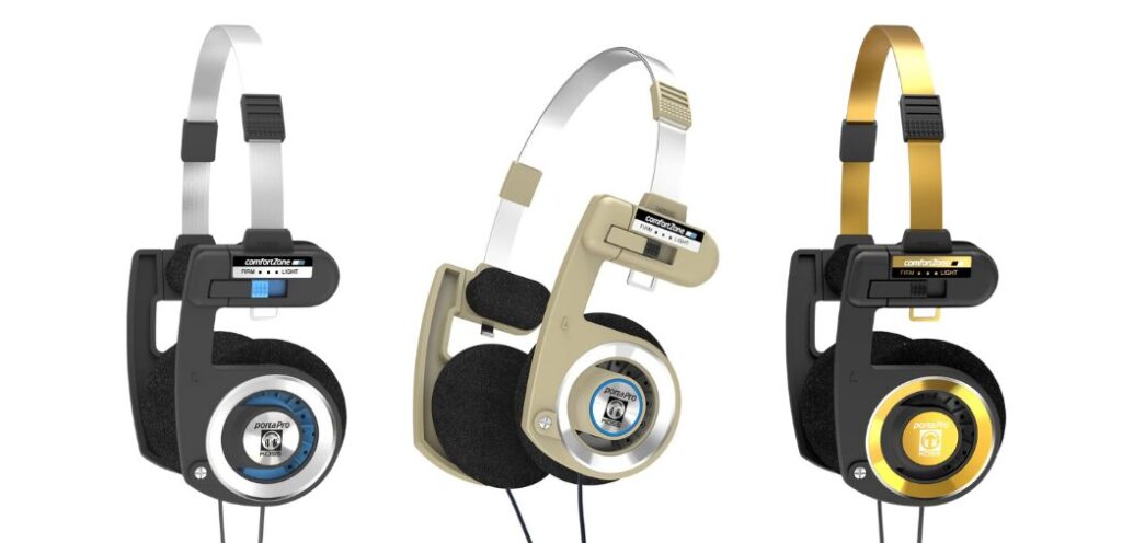 a group of Koss Porta Pro headphones