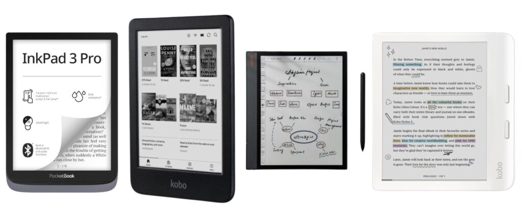 a group of best ebook readers electronic devices