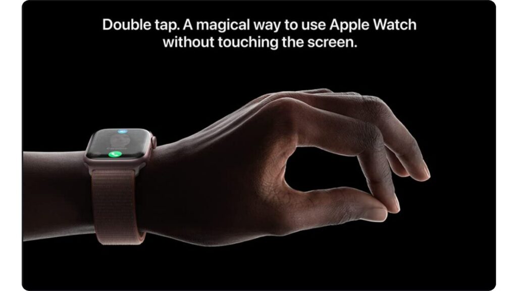 Apple Watch Series 9 double tap