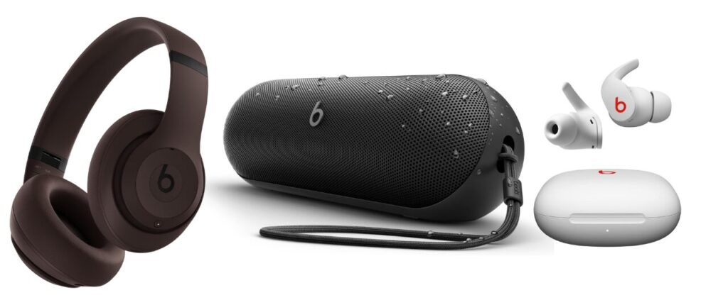 a black speaker with water droplets on it