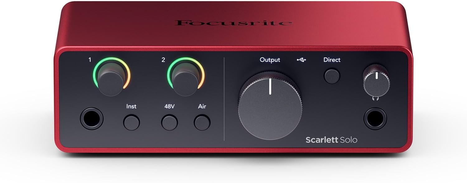 Focusrite Scarlett Solo 4th Generation USB Audio Interface